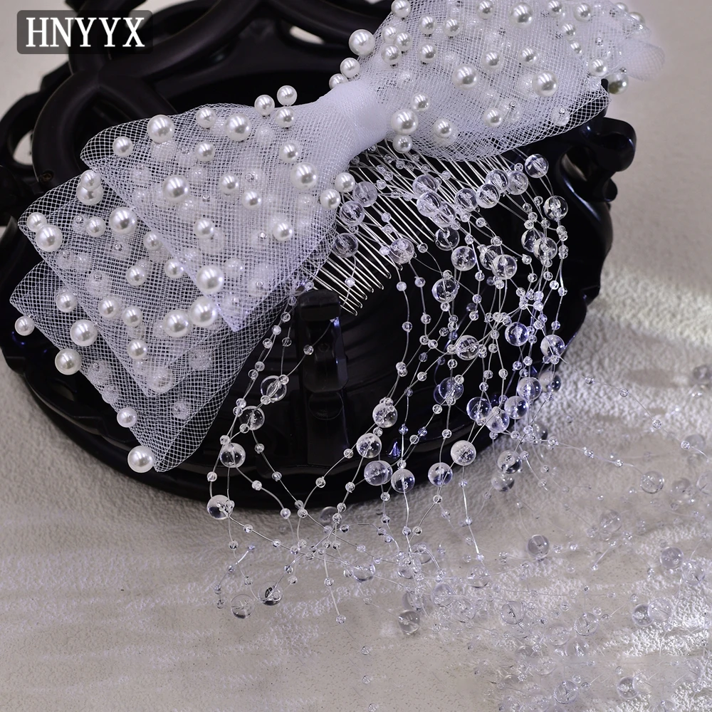 HNYYX Multi-layer Mesh Bow Hair Comb Party Pearl Hair Accessories Fashion Hair Piece Long Glazed Tassel Hair Vine A10
HNYYX Multi-layer Mesh Bow Hair Comb Party Pearl Hair Accessories Fashion Hair Piece Long Glazed Tassel Hair Vine A10
