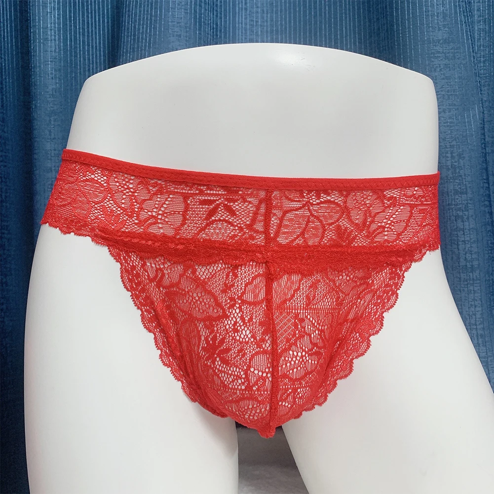 Men Sexy Sheer Lace Transparent Thong Briefs Sissy Underwear Bulge Pouch T Back Underpants Seductive Erotic Panties Lingerie
Men Sexy Sheer Lace Transparent Thong Briefs Sissy Underwear Bulge Pouch T Back Underpants Seductive Erotic Panties Lingerie