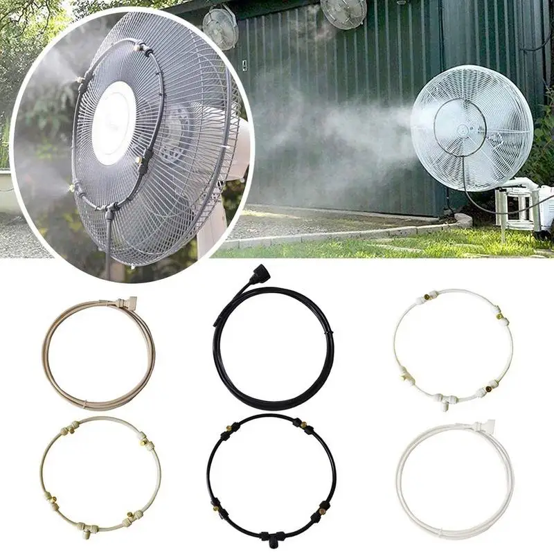 DIY Outdoor Nebulizer Fan Sprayer Misting Cooling System 9.8FT Misting Line4 Brass Mist Nozzles For Patio Terrace Greenhouse
DIY Outdoor Nebulizer Fan Sprayer Misting Cooling System 9.8FT Misting Line4 Brass Mist Nozzles For Patio Terrace Greenhouse