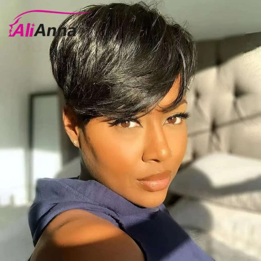 Straight Pixie Cut Wigs Human Hair Braizilian Straight Human Hair Wigs Machine Made Cheap Glueless Wig Short Bob Wig Human Hair
Straight Pixie Cut Wigs Human Hair Braizilian Straight Human Hair Wigs Machine Made Cheap Glueless Wig Short Bob Wig Human Hair