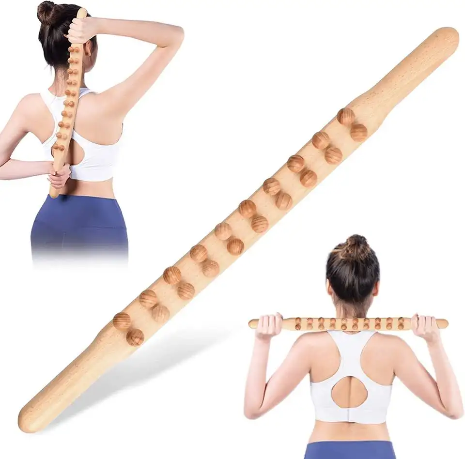 8/20 Beads GuaSha Massage Stick Carbonized Wood Back Scrapping Meridian Therapy Wand Muscle Relaxing Body Massage Roller Guasha
8/20 Beads GuaSha Massage Stick Carbonized Wood Back Scrapping Meridian Therapy Wand Muscle Relaxing Body Massage Roller Guasha