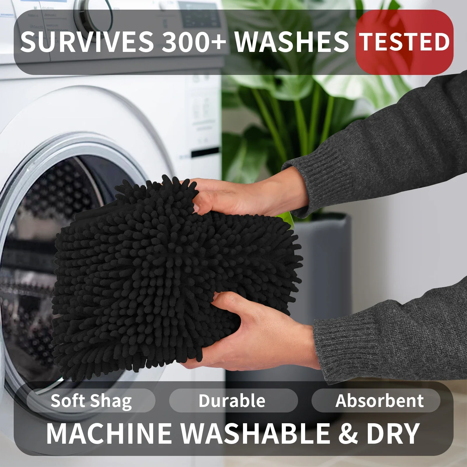 Toilet Rug U-Shaped Super Absorbent Chenille Bathroom Mats Non-Slip Backing Machine Washable For Bathrooms Floor Decoration Toilet Rug U-Shaped Super Absorbent Chenille Bathroom Mats Non-Slip Backing Machine Washable For Bathrooms Floor Decoration