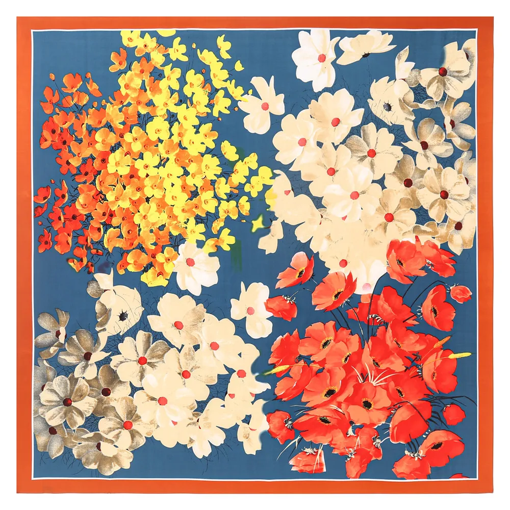 New Fashion Silk Square Scarf Floral Desigen Headband Female Lady Luxury Brand Scarf 130*130CM Shawl Pashmina Twill Big Scarves
New Fashion Silk Square Scarf Floral Desigen Headband Female Lady Luxury Brand Scarf 130*130CM Shawl Pashmina Twill Big Scarves