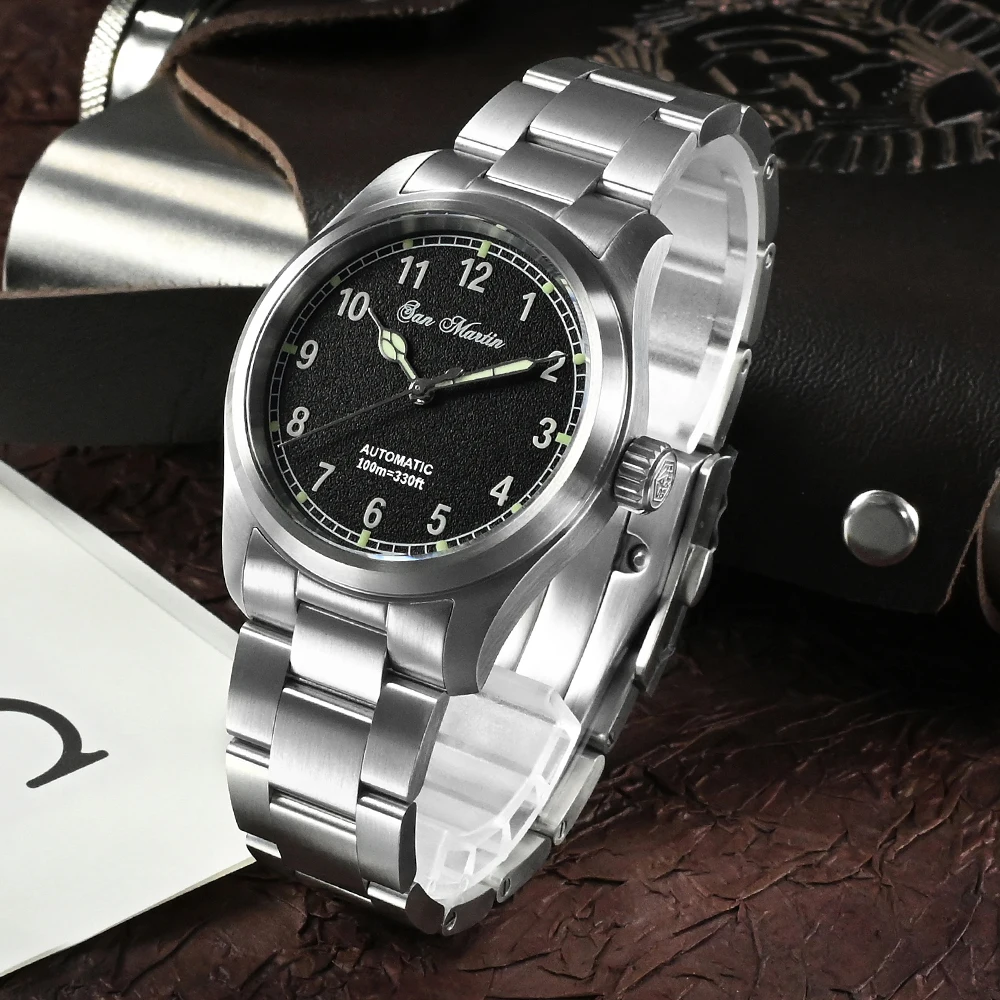 San Martin 37mm Pilot Miyota 8215 Military Simple Style Men Watch Automatic Mechanical Watches 20Bar Diving Waterproof Watch
San Martin 37mm Pilot Miyota 8215 Military Simple Style Men Watch Automatic Mechanical Watches 20Bar Diving Waterproof Watch