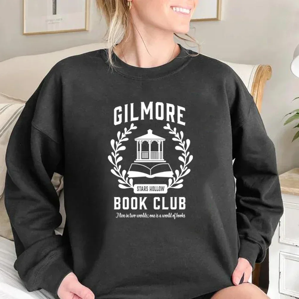 Book Club Crewneck Sweatshirt Gilmore Sweatshirts Women Graphic Hoodies Stars Hollow Hoodie Pullovers Tv Show Fans Gift Clothes
Book Club Crewneck Sweatshirt Gilmore Sweatshirts Women Graphic Hoodies Stars Hollow Hoodie Pullovers Tv Show Fans Gift Clothes