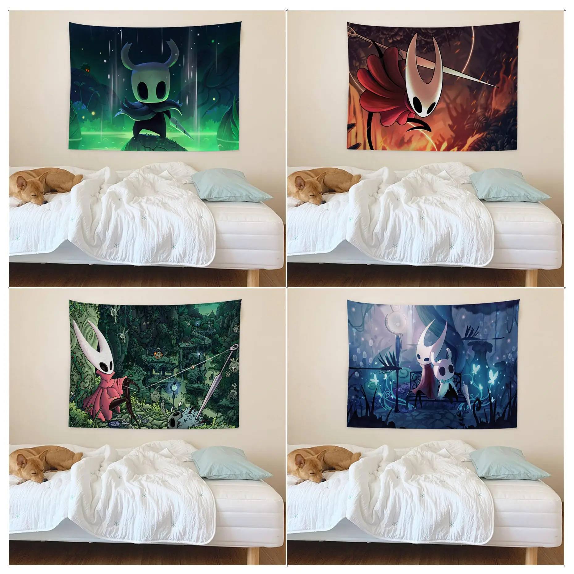 

Hollow Knight Tapestry Chart Tapestry for Living Room Home Dorm Decor Art Home Decor