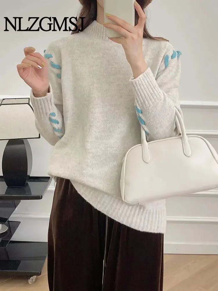 Nlzgmsj TRAF 2024 Women Knitted Sweater Thick Sweater Pullovers Autumn Winter Long Sleeve O Neck Sweaters Women
Nlzgmsj TRAF 2024 Women Knitted Sweater Thick Sweater Pullovers Autumn Winter Long Sleeve O Neck Sweaters Women