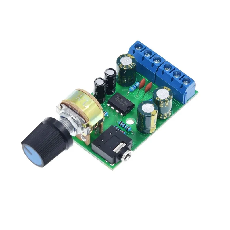 

TDA2822M Amplifier Board DC 1.8-12V 2.0 Channel Stereo Mini AUX Audio Amplifier Module AMP with 50K Ohm Potentiometer