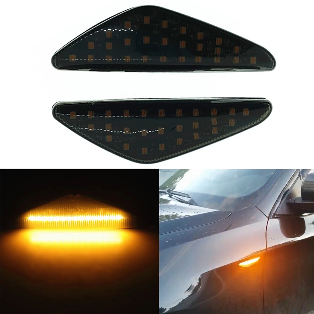 2pcs Car LED Dynamic Side Marker Turn Signal Lamp Blinker Flowing Water Blinker Flashing Light For BMW F25 X3 E70 X5 E71 X6
2pcs Car LED Dynamic Side Marker Turn Signal Lamp Blinker Flowing Water Blinker Flashing Light For BMW F25 X3 E70 X5 E71 X6