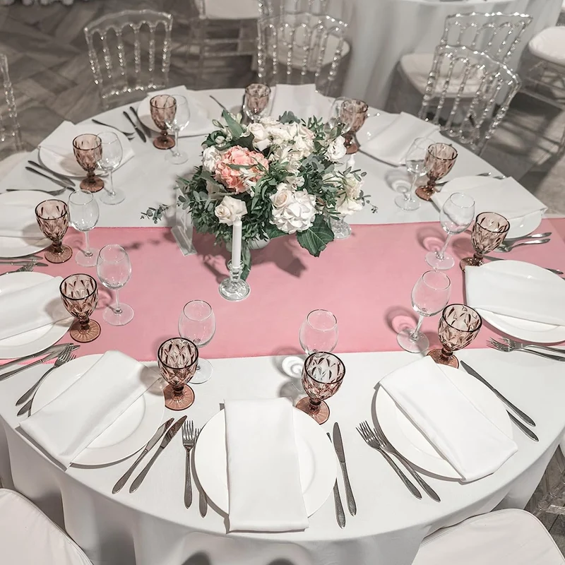 12Pcs Plastic Tablecloths Round Set And Satin Table Runner For Wedding Birthday Party Decorations
12Pcs Plastic Tablecloths Round Set And Satin Table Runner For Wedding Birthday Party Decorations