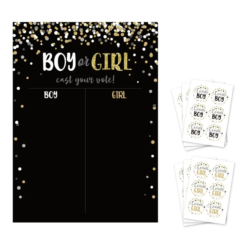 Gender Reveal Party Baby Gender Reveal Poster with 36 Team Boy or Girl Stickers Dropshipping
Gender Reveal Party Baby Gender Reveal Poster with 36 Team Boy or Girl Stickers Dropshipping