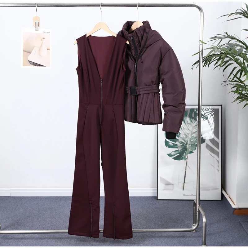 سيدة كامل الجسم بدلة تزلج مقنعين الوقوف الفراء طوق سستة حزام الخصر متوهج السراويل بذلة موضة غمد الرياضة شتاء 2025 ملابس التزلج سيدة كامل الجسم بدلة تزلج مقنعين الوقوف الفراء طوق سستة حزام الخصر متوهج السراويل بذلة موضة غمد الرياضة شتاء 2025 ملابس التزلج