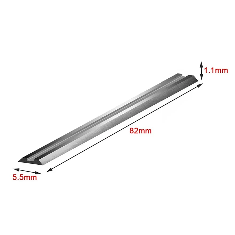 6pcs Planer Blade 60HRC 82x5.5x1mm Carbon Planning Blade Straight With Two Cutting Edges Electric Planer Knives
6pcs Planer Blade 60HRC 82x5.5x1mm Carbon Planning Blade Straight With Two Cutting Edges Electric Planer Knives