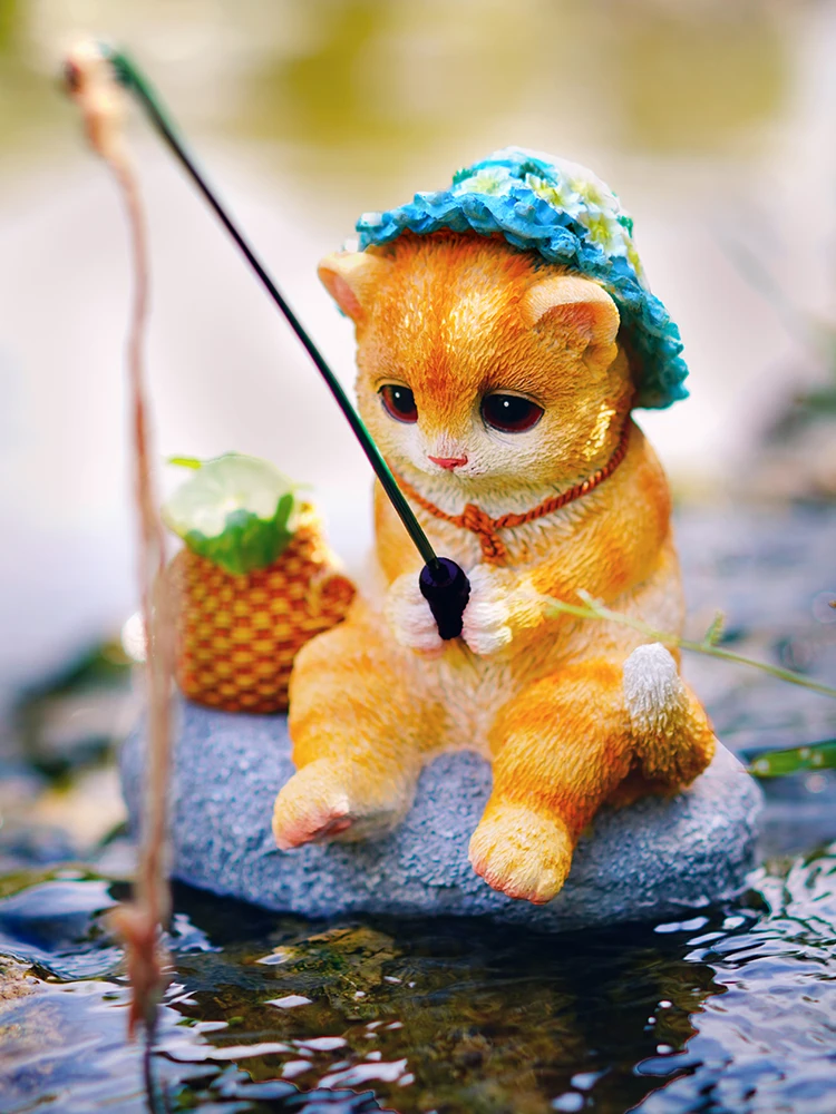 Original Cute Cat Fishing Garden Flowing Water Decoration Ornament Courtyard Rockery Landscape Resin Craft Decoration
Original Cute Cat Fishing Garden Flowing Water Decoration Ornament Courtyard Rockery Landscape Resin Craft Decoration