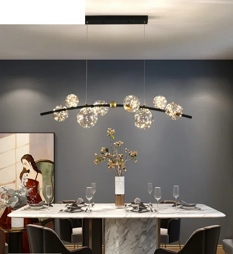 Dining Room Chandelier Starry Light Luxury Dining Room Dining Table Strip Lamp Nordic Modern Minimalist Dining-Room Lamp
Dining Room Chandelier Starry Light Luxury Dining Room Dining Table Strip Lamp Nordic Modern Minimalist Dining-Room Lamp