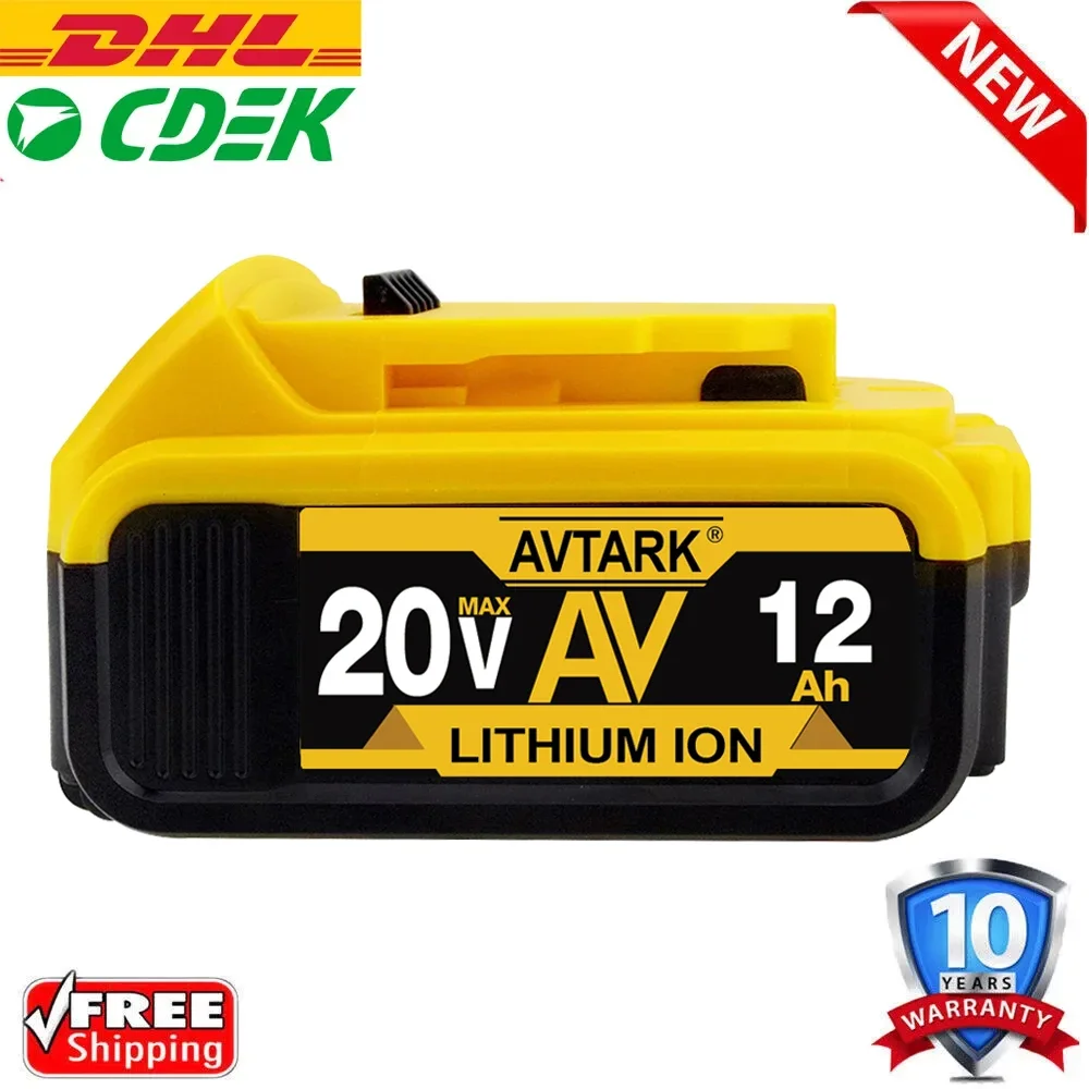100% NEW DCB200 20V 12000mAh Lithium Replacement Battery For Dewalt 18V DCB184 DCB200 DCB182 DCB180 DCB181 DCB182 DCB201 DCB206
100% NEW DCB200 20V 12000mAh Lithium Replacement Battery For Dewalt 18V DCB184 DCB200 DCB182 DCB180 DCB181 DCB182 DCB201 DCB206