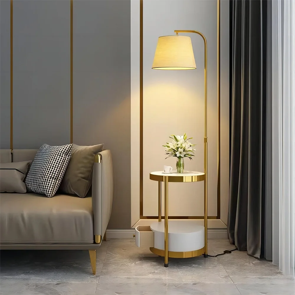Light Luxury Floor Lamp Living Room Bedroom Sofa Decorative Ornaments Bedside Table with Shelf End Table lamp
Light Luxury Floor Lamp Living Room Bedroom Sofa Decorative Ornaments Bedside Table with Shelf End Table lamp