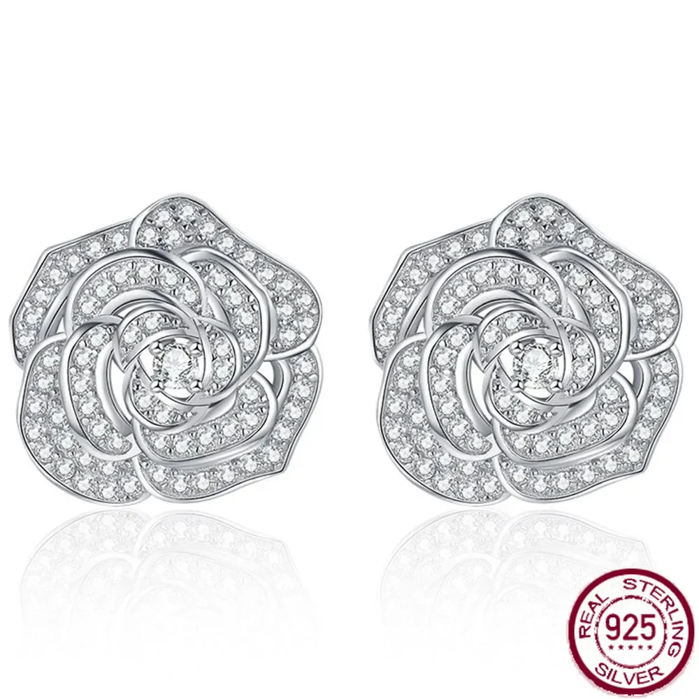Luxury 925 Sterling Silver Flower High Carbon Diamond Women's Earrings Wedding Party Exquisite Jewelry Wholesale for Women
Luxury 925 Sterling Silver Flower High Carbon Diamond Women's Earrings Wedding Party Exquisite Jewelry Wholesale for Women