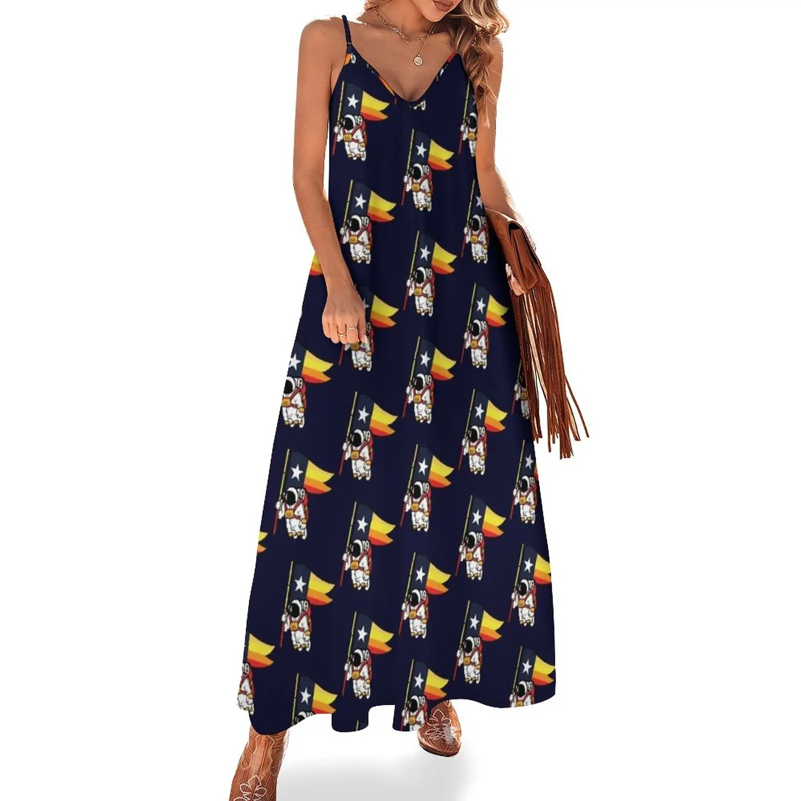 Houston Champ Texas Flag Astronaut Space City Sleeveless Dress Dress vintage womens dress evening dresses ladies
Houston Champ Texas Flag Astronaut Space City Sleeveless Dress Dress vintage womens dress evening dresses ladies