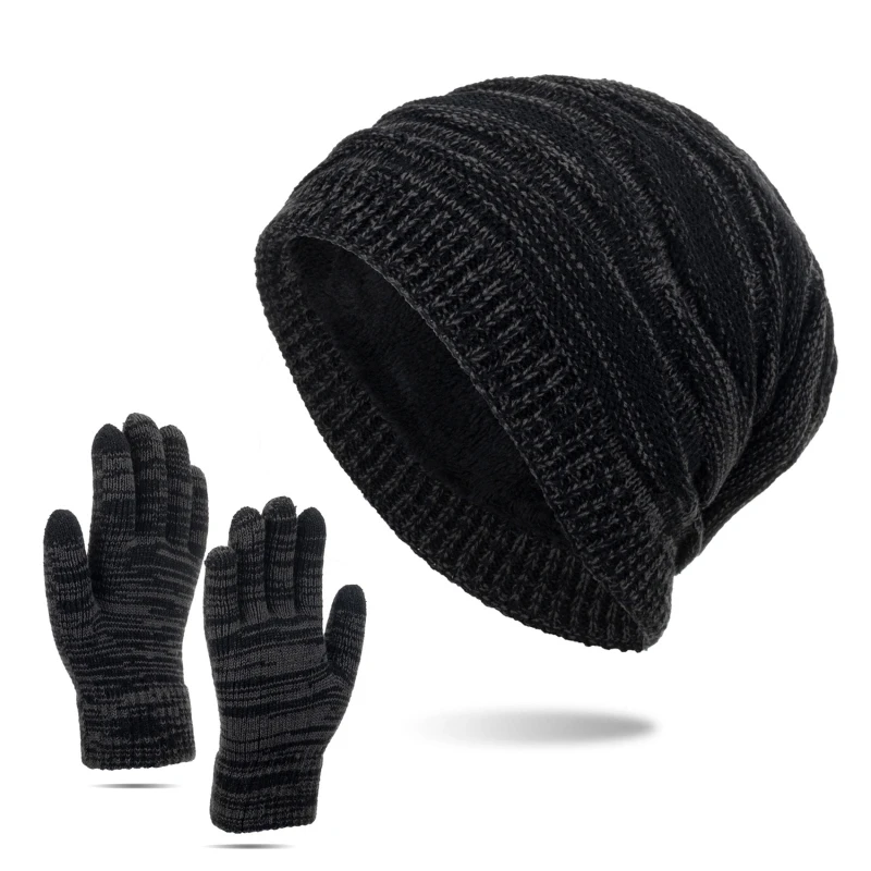 2pcs/set Gloves And Hat Winter Thickened Windproof Cold Outdoor Warm Gloves Hat Men's Diamond Hat And Gloves Set
2pcs/set Gloves And Hat Winter Thickened Windproof Cold Outdoor Warm Gloves Hat Men's Diamond Hat And Gloves Set