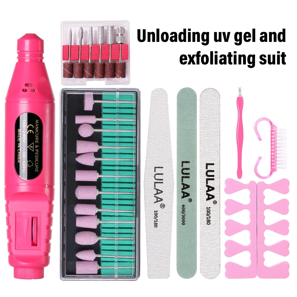 HALAIMAN Professional Material Nail Drill Machine Kits Electric Nail Sander Milling Cutter For Manicure Nail Files Care Set Tool
HALAIMAN Professional Material Nail Drill Machine Kits Electric Nail Sander Milling Cutter For Manicure Nail Files Care Set Tool
