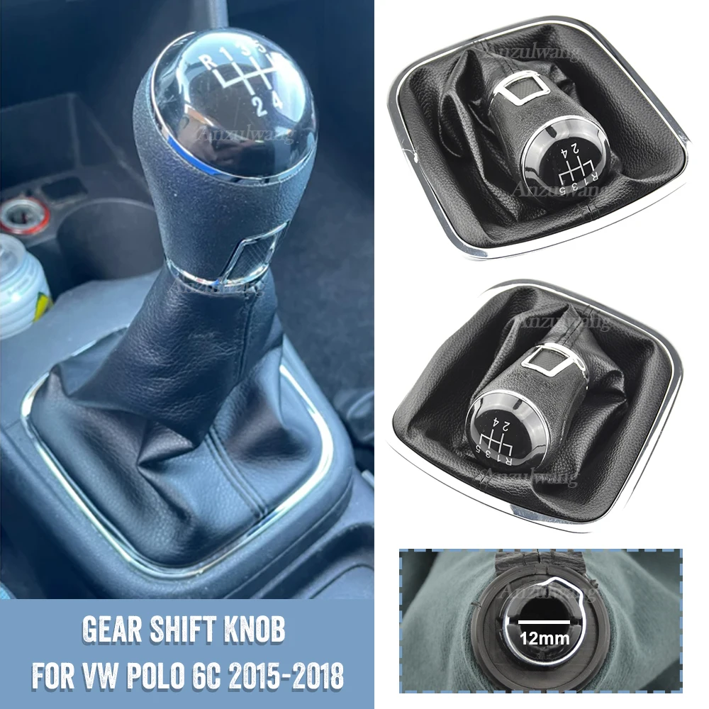 

For VW Volkswagen Polo 6C 2015 2016 2017 2018 Car-Styling New Manual 5 Speed Gear Stick Lever Shift Knob