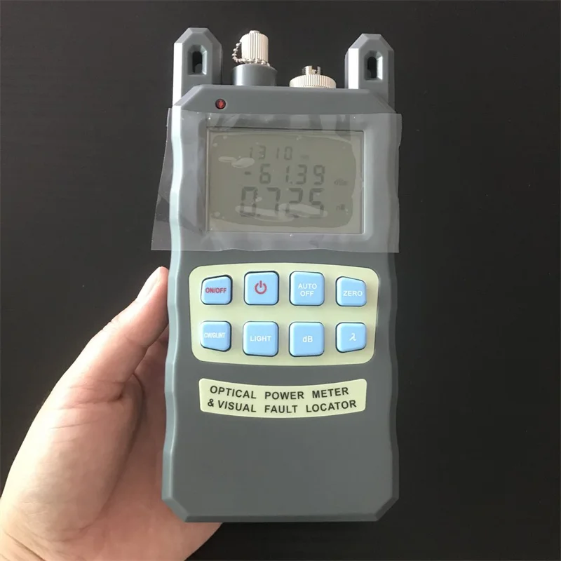 

AUA-80A 2 IN 1 optical power meter With 1mw 5KM Visual Fault Locator VFL Tester FTTH Fiber Optic Tool Kit OPM All-IN-ONE