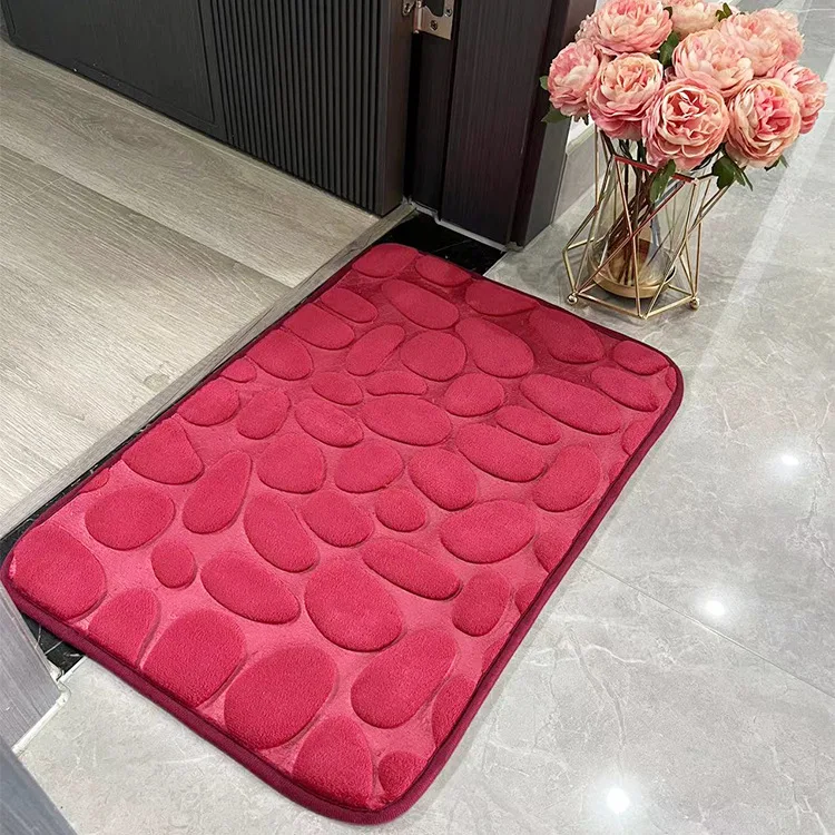 Flannel Embossed Floor Mat Solid Color Thickened Entrance Anti-skid Mat Entrance Mat Toilet Carpet
Flannel Embossed Floor Mat Solid Color Thickened Entrance Anti-skid Mat Entrance Mat Toilet Carpet