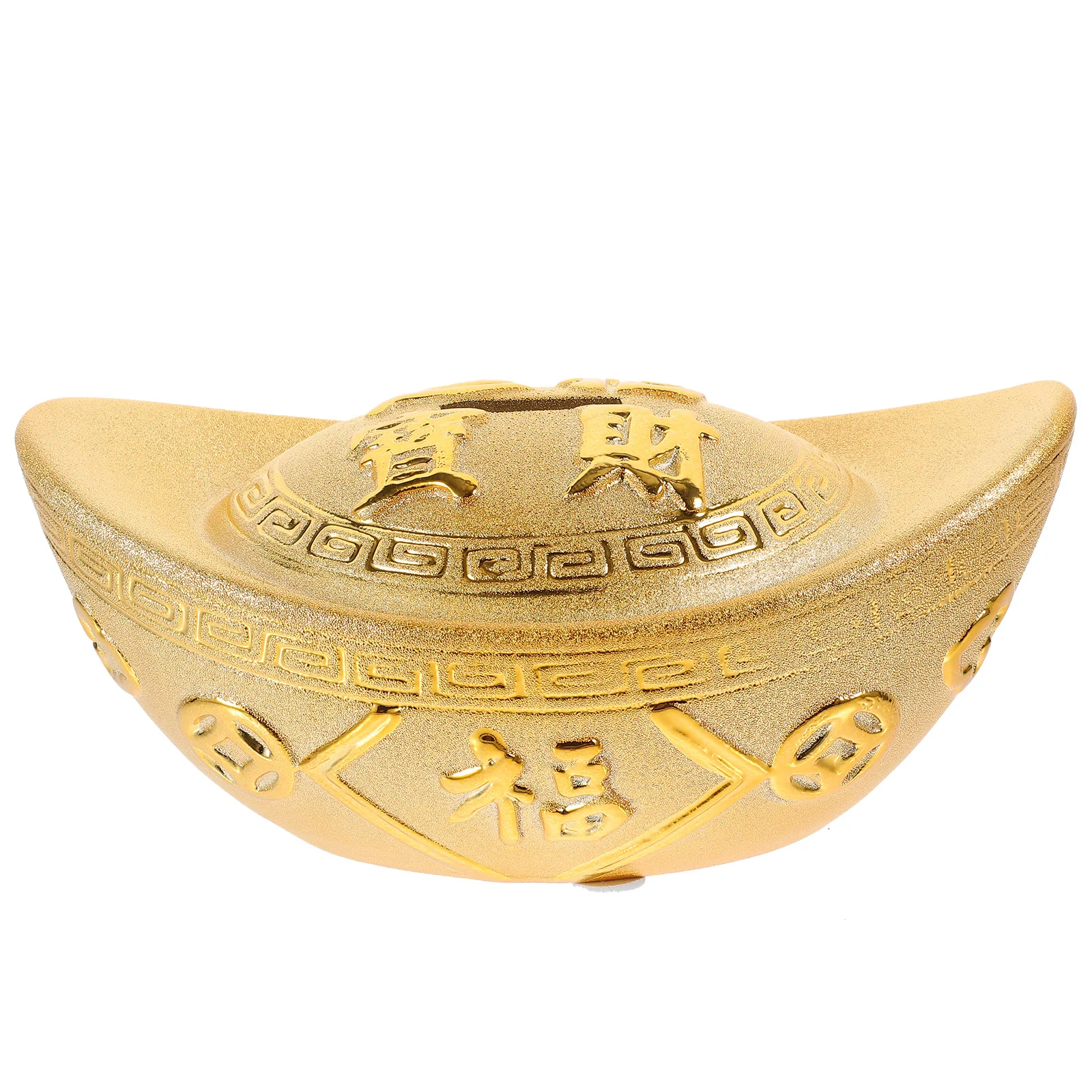 Gold Ingot Ornament Mahjong Piggy Bank Money Household Decor Ceramics Adornment Scene 
Gold Ingot Ornament Mahjong Piggy Bank Money Household Decor Ceramics Adornment Scene