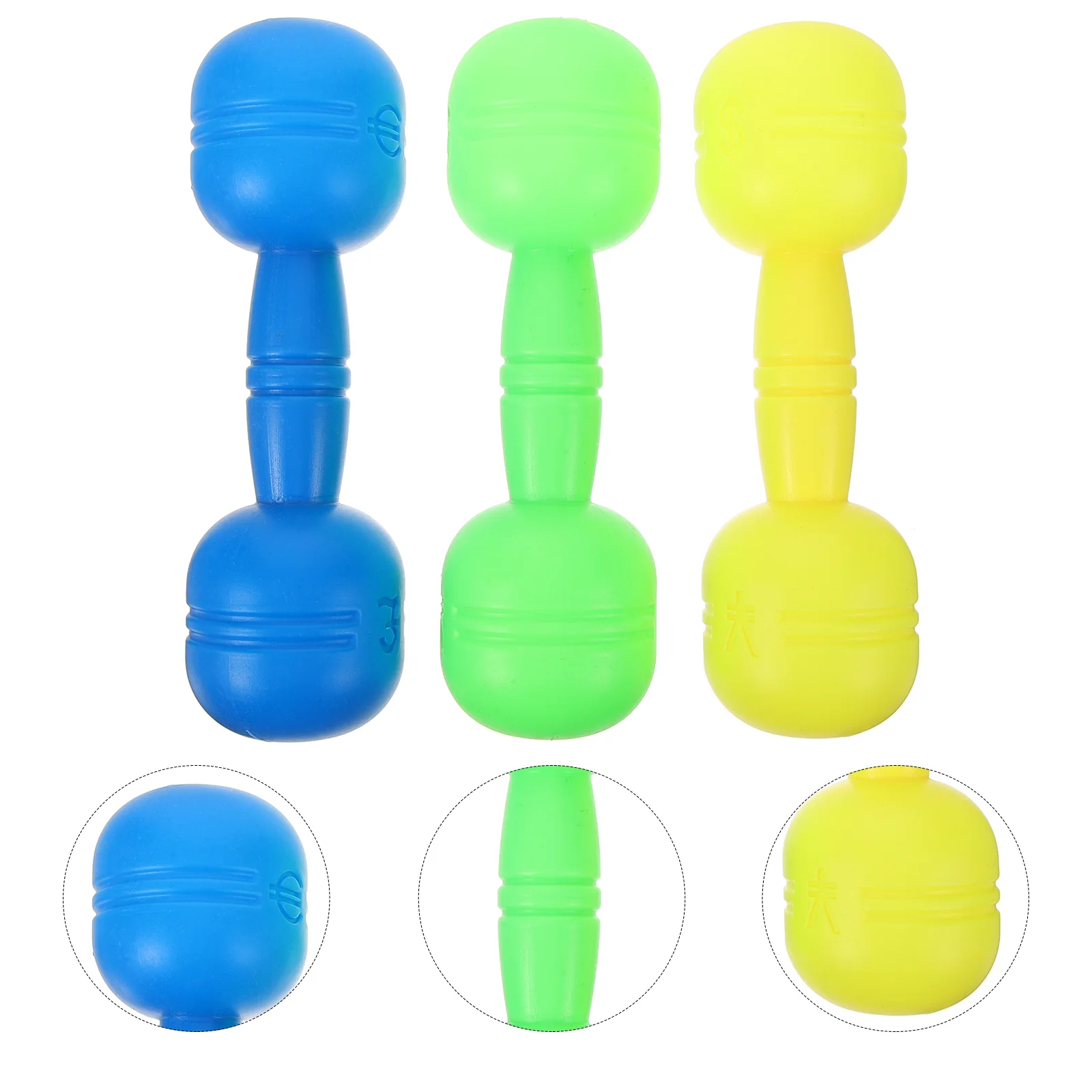 

3 Pairs Children's Dumbbell Exercising Dumbellss School Toy Supply Home Training Weights Household Small