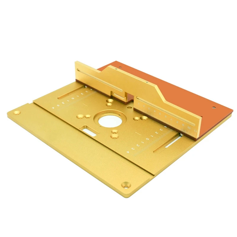 

Router Table Insert Plate Plunge Base Router Woodworking Tool Set With Push Plate Tenoning Fence For Router Table- Set A