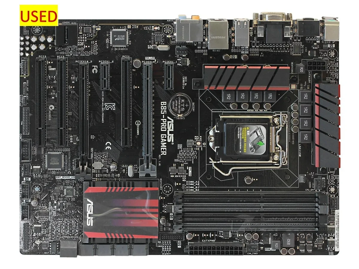 B85 PRO GAMER Desktop Motherboard Socket for LGA 1150 i7 i5 i3 DDR3 32G SATA3 USB3.0 ATX Original Disassembly Used 
B85 PRO GAMER Desktop Motherboard Socket for LGA 1150 i7 i5 i3 DDR3 32G SATA3 USB3.0 ATX Original Disassembly Used
