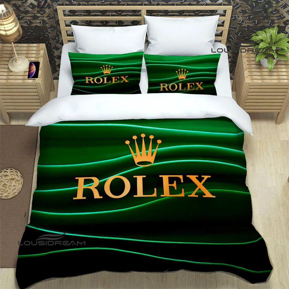 R-Rolex watch logo print Bedding Sets exquisite bed supplies set duvet cover bed comforter set bedding set luxury birthday gift
R-Rolex watch logo print Bedding Sets exquisite bed supplies set duvet cover bed comforter set bedding set luxury birthday gift
