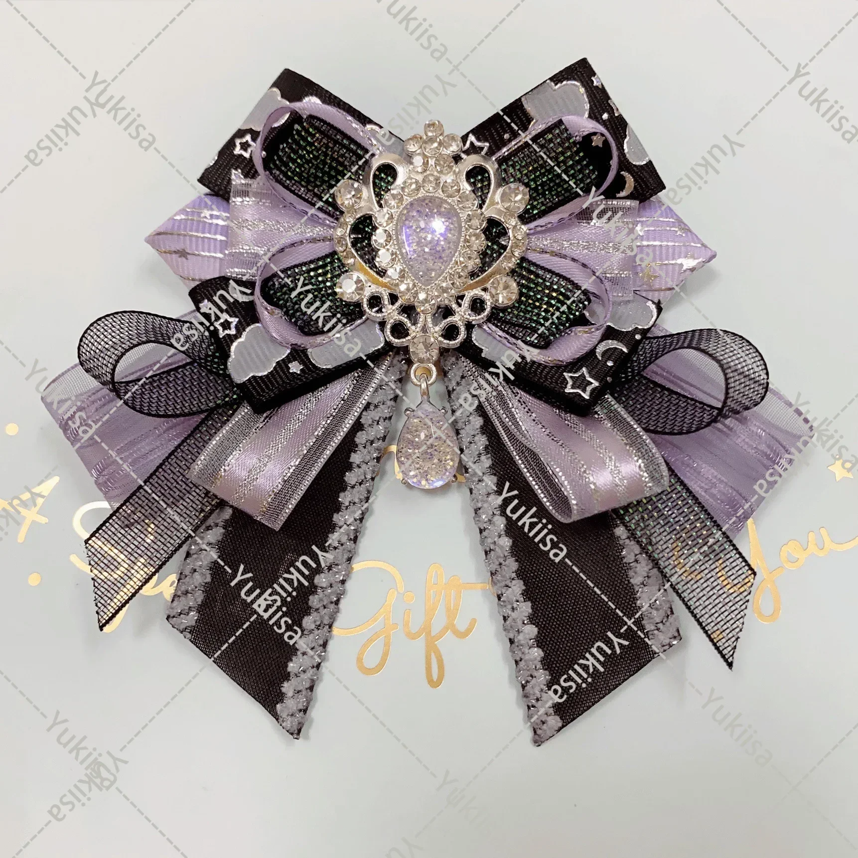 

Bow Tie Brooch Original Luxury Rhinestone Bow-tie Lolita Cosplay Women's Fashion Dress Shirt Collar Flowers Handmade Jewelry