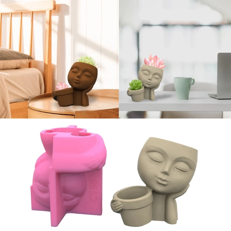 Y51E Succulents Flower Pot Resin Silicone Mold Suitable for Diy Garden Concrete Flower Pot Holder Crafts Home Decor
Y51E Succulents Flower Pot Resin Silicone Mold Suitable for Diy Garden Concrete Flower Pot Holder Crafts Home Decor