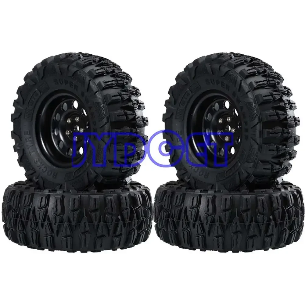 

2.2"Metal Beadlock Wheel Rims Hub & 120MM Tyre Tires For SCX10 RR10 90053 AX10 1/10 RC Crawler Axial Wraith TRX4 90056