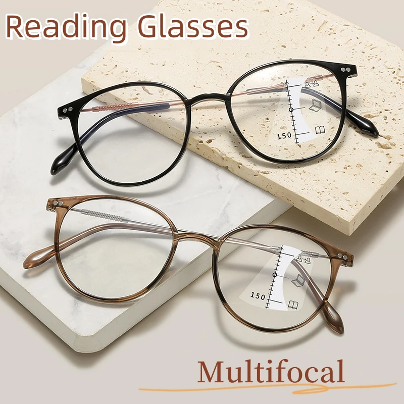 Anti Blue Light Progressive Multifocal Reading Glasses High-definition Ultra Light Presbyopia Glasses Finished Near Far Eyewear
Anti Blue Light Progressive Multifocal Reading Glasses High-definition Ultra Light Presbyopia Glasses Finished Near Far Eyewear