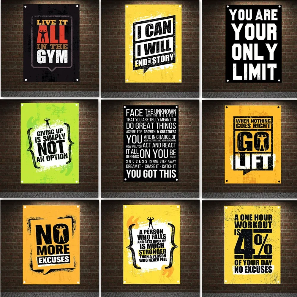Inspirational Quote Gym Poster Wall Hanging Flag Classroom Office Wall Art Banner Motivational Teen Work Wall Decor Painting
Inspirational Quote Gym Poster Wall Hanging Flag Classroom Office Wall Art Banner Motivational Teen Work Wall Decor Painting