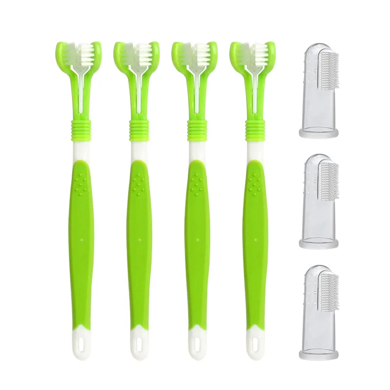 7 Pcs Dog Toothbrush Pack,3 Sided Toothbrush,Effective Wrap Around Design,Safe Soft Finger Brushes,Best Dog Cat Toothbrush Kit.
7 Pcs Dog Toothbrush Pack,3 Sided Toothbrush,Effective Wrap Around Design,Safe Soft Finger Brushes,Best Dog Cat Toothbrush Kit.