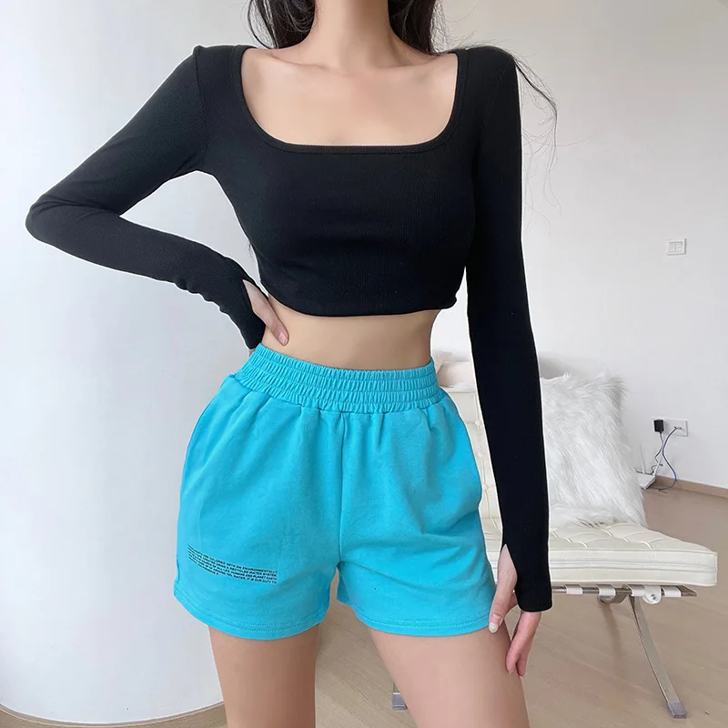 Blue Women's Shorts Summer Elastic Waist Comfortable Casual Shorts Everyday Home With Pocket Letter Print Shorts
Blue Women's Shorts Summer Elastic Waist Comfortable Casual Shorts Everyday Home With Pocket Letter Print Shorts