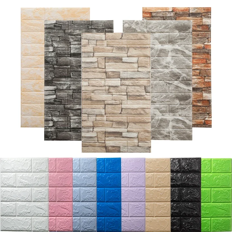 Foam 3D Wall Stickers Brick Self Adhesive Wallpaper Panels Home Decor Living Room Bedroom House Decoration Bathroom Wall Sticker
Foam 3D Wall Stickers Brick Self Adhesive Wallpaper Panels Home Decor Living Room Bedroom House Decoration Bathroom Wall Sticker