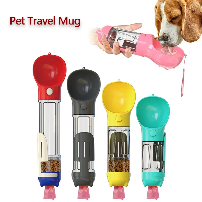 

Multifunctional Dogs Go Out Kettle Drinker Portable Water Cup Drinking Pet Accompanying Cup Water Bottle Walking Dog Supplie