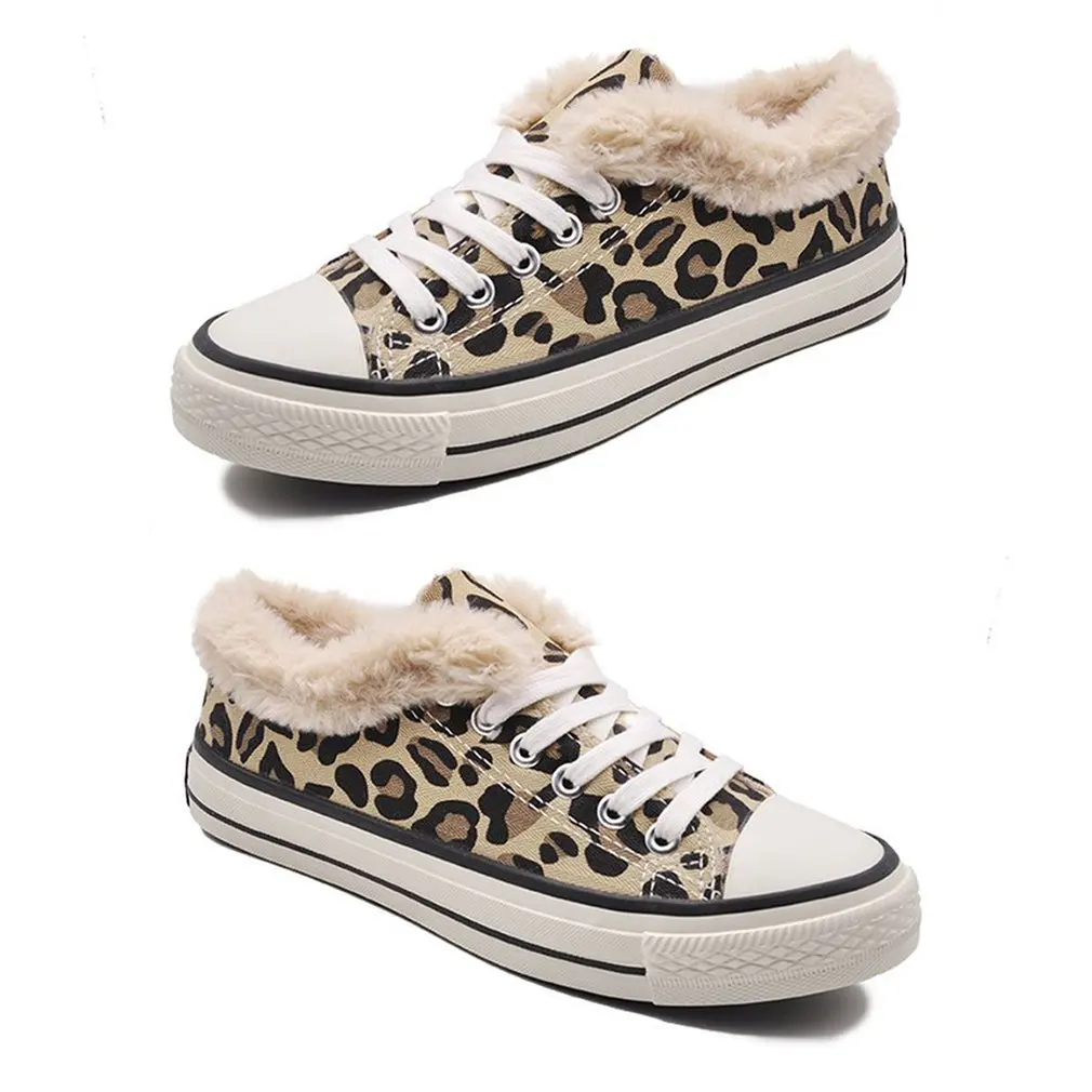 Women's Canvas Snow Sneakers All-match Leopard Print Comfortable Wear-resistant Ski-proof Female Sneakers
Women's Canvas Snow Sneakers All-match Leopard Print Comfortable Wear-resistant Ski-proof Female Sneakers