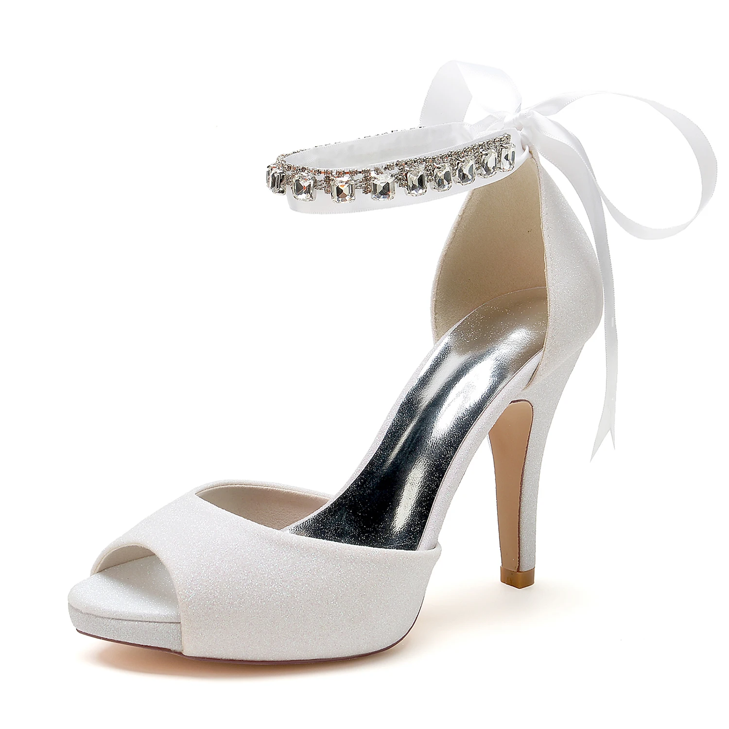 Wedding Party Prom Dress Shoes Platform Satin Lady High Heels with Crystal Ankle Strap Ribbon Tie Open toe Bridal Pumps
Wedding Party Prom Dress Shoes Platform Satin Lady High Heels with Crystal Ankle Strap Ribbon Tie Open toe Bridal Pumps