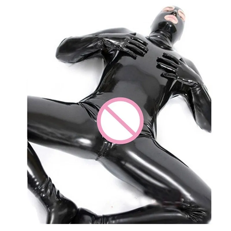 

Мужской Блестящий латексный костюм кошки из ПВХ, сексуальный черный мокрый образ из искусственной кожи, ночной клуб, полный костюм, фетиш, эротический купальник, комбинезон для мужчин