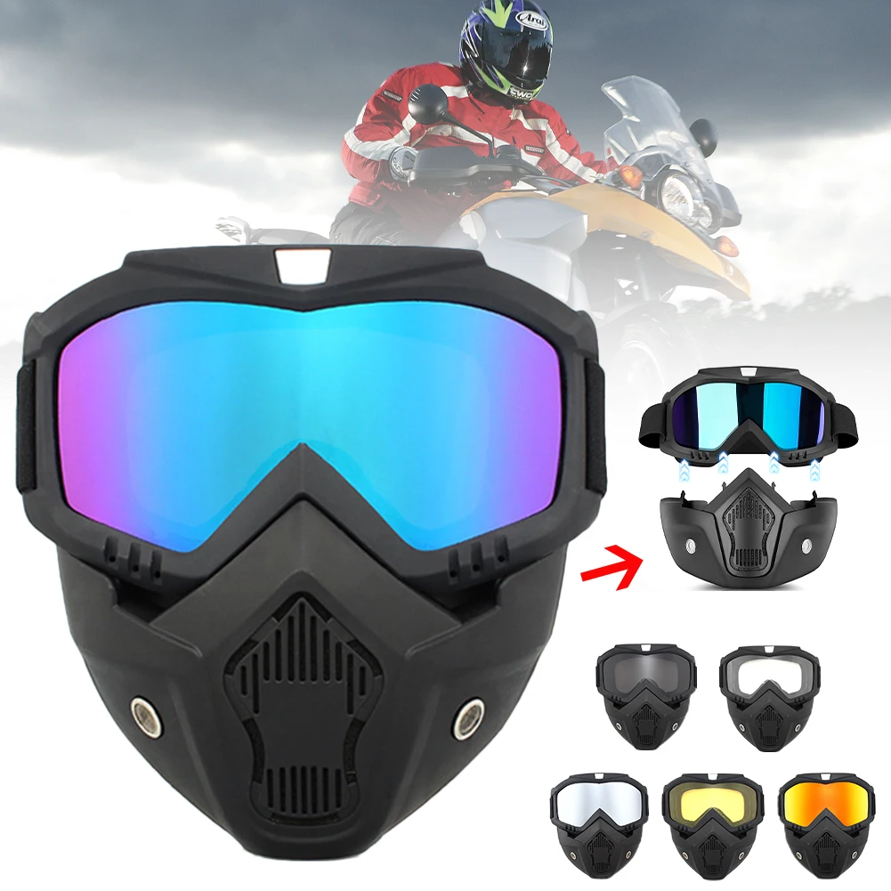 Motocross Sunglasses Windproof Cycling Riding Skiing Goggles With Mouth Mask UV Protection Bike Motorcycle Helmet Mask Dropship
Motocross Sunglasses Windproof Cycling Riding Skiing Goggles With Mouth Mask UV Protection Bike Motorcycle Helmet Mask Dropship