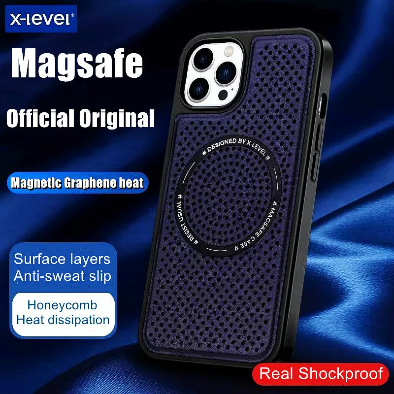 Magsafe Graphene Heat Dissipation Case For iPhone 13 Pro Max Case Shockproof Breathable Cooling Hard PC Cover For iPhone 13 Pro
Magsafe Graphene Heat Dissipation Case For iPhone 13 Pro Max Case Shockproof Breathable Cooling Hard PC Cover For iPhone 13 Pro