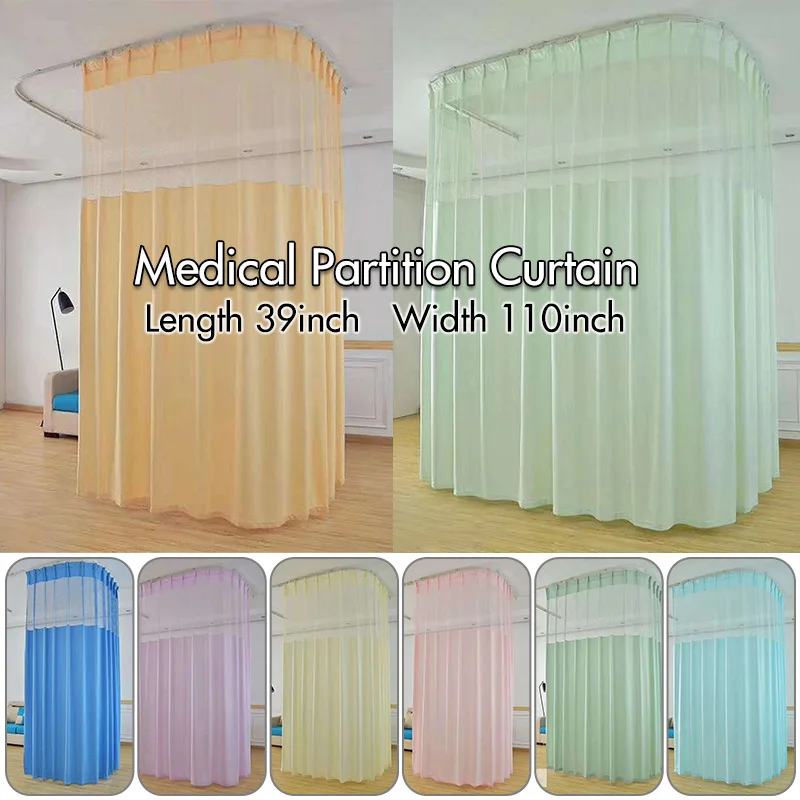 

Multi-Color Patient Blind Drapes Beauty Salon Curtains Spa Curtain Private Drapes for Hospital Living Room Curtains Blue