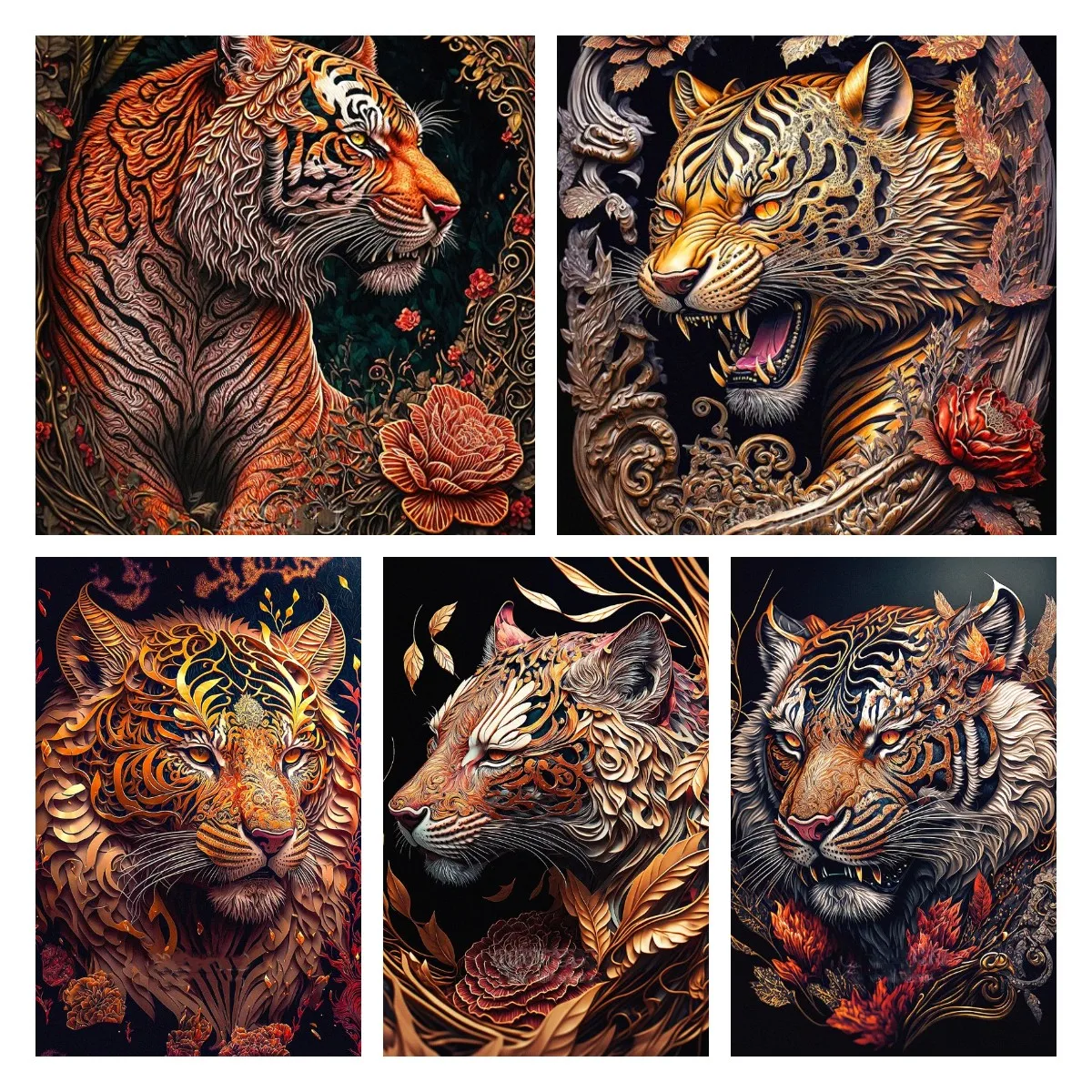 Diamond Painting Set for Adult, Tiger, Home Wall Decoration, Animal Gem, Art and Crafts
Diamond Painting Set for Adult, Tiger, Home Wall Decoration, Animal Gem, Art and Crafts