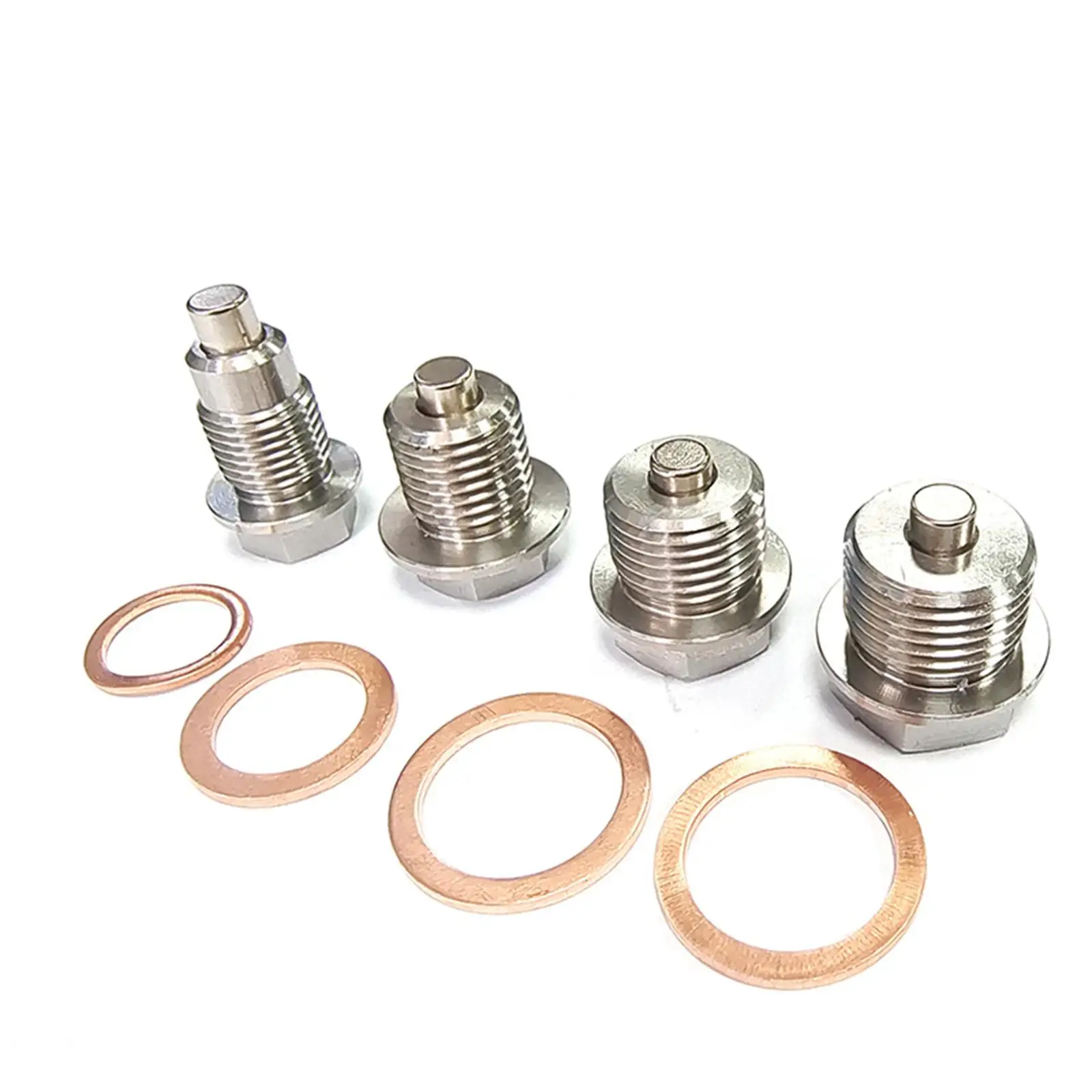 Magnetic Oil Drain Plug M12x1.5 Replace Parts with Cooper Washer Reusable Anti Vibration Sump Drain Nut for Car Motorcycle
Magnetic Oil Drain Plug M12x1.5 Replace Parts with Cooper Washer Reusable Anti Vibration Sump Drain Nut for Car Motorcycle